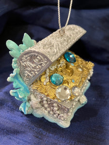 Sparkly Treasure Chest Ornament