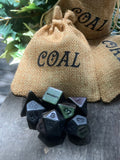 Naughty or Dice Santa's Coal Dice Set