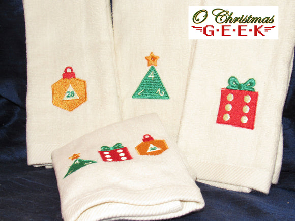 Gaming Dice Fingertip Towels