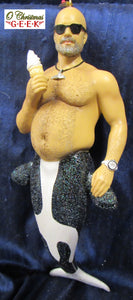 December Diamonds "Killer Male" Merman Ornament